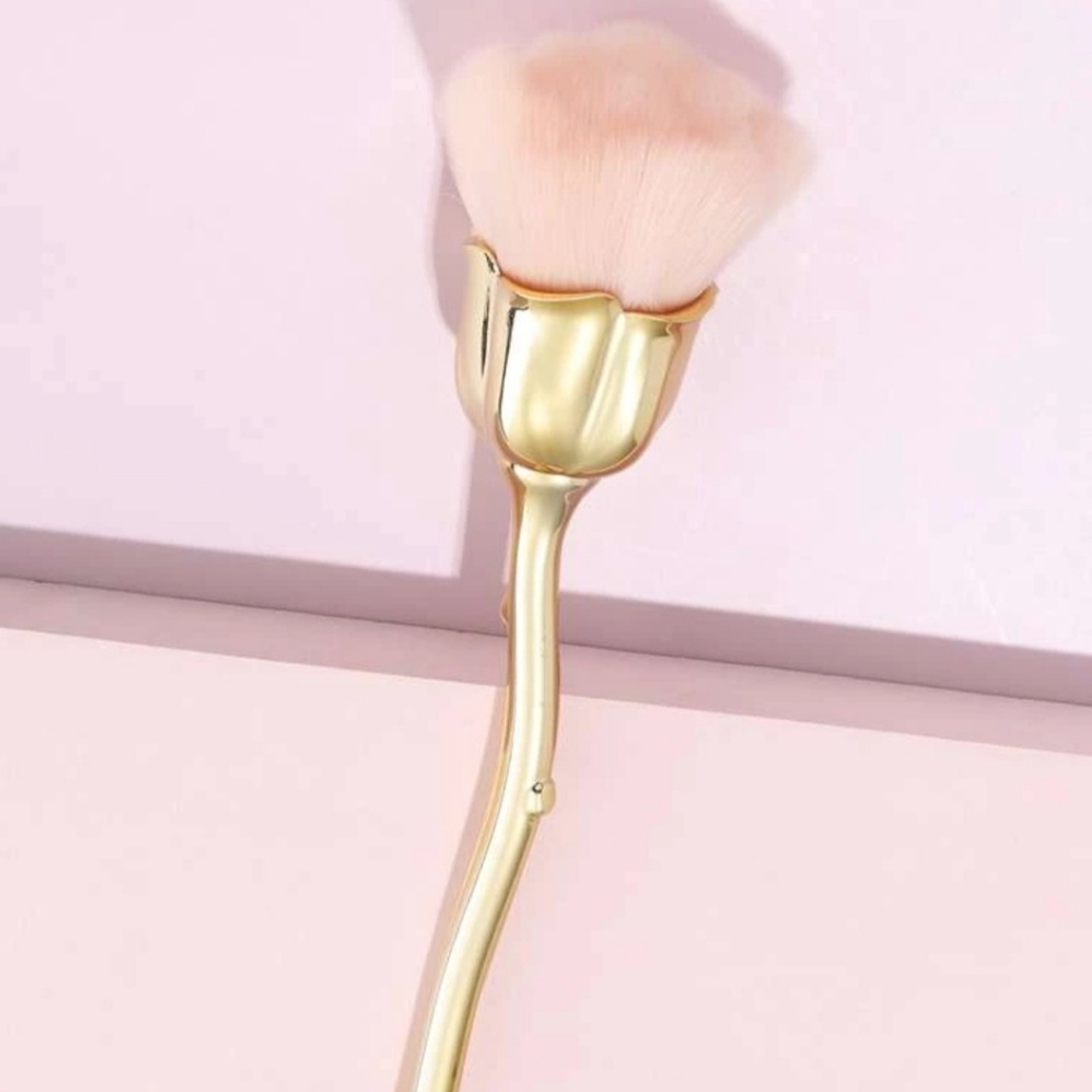 Rose Nail Cleaning Dust Brush - Pink